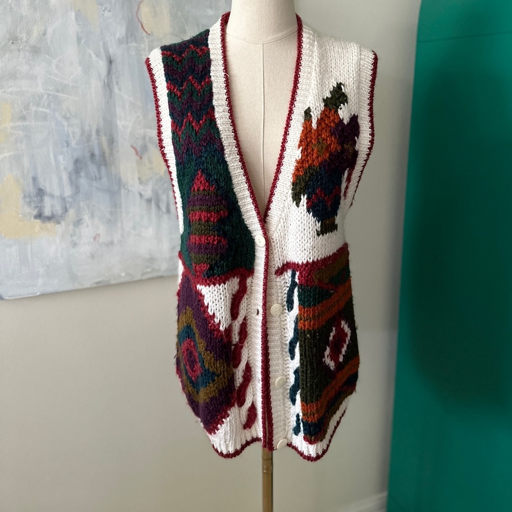 Hand Knit Vintage‎ Sweater Vest